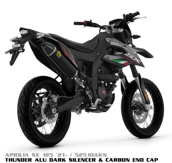 Arrow Thunder Aluminium Dark 52510AKN passend für Aprilia