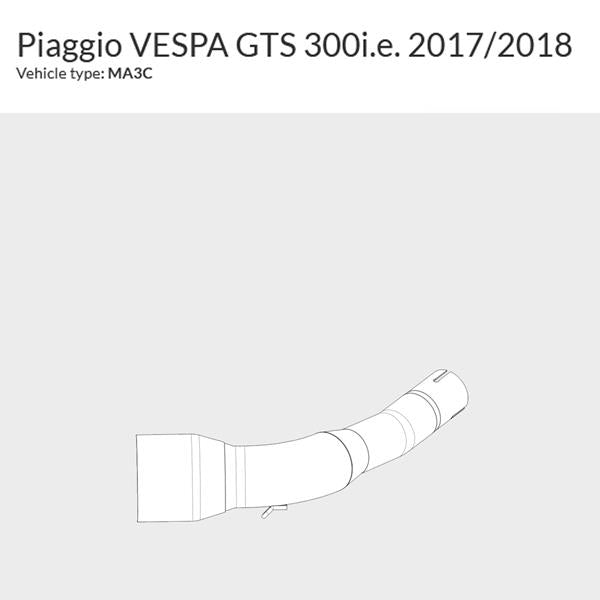 Krümmer Polini Vespa GTS/GTV 300 `17- passend für Vespa
