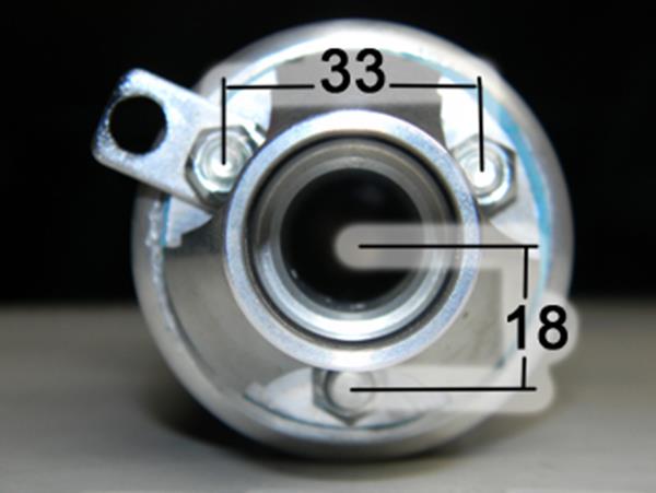 Enddämpfer Turbokit Alu mit 3-Loch Fl.