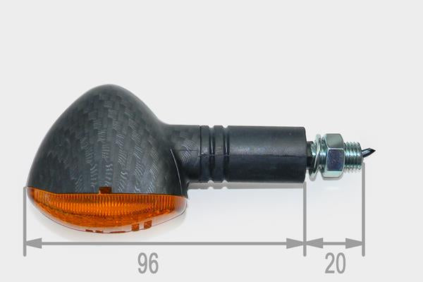 Blinkerset "Duke" lang "E" Carbon