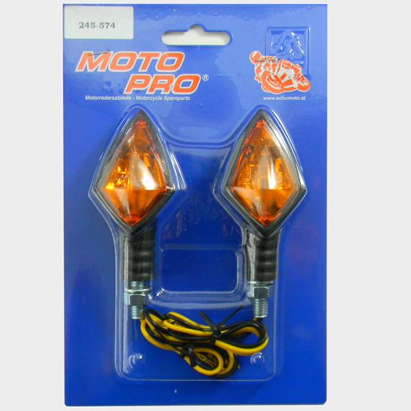 Blinkerset "Spitz" "E" orange/carbon