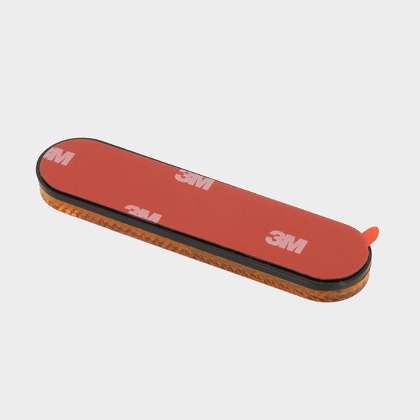 MotoPro Rückstrahler orange geklebt