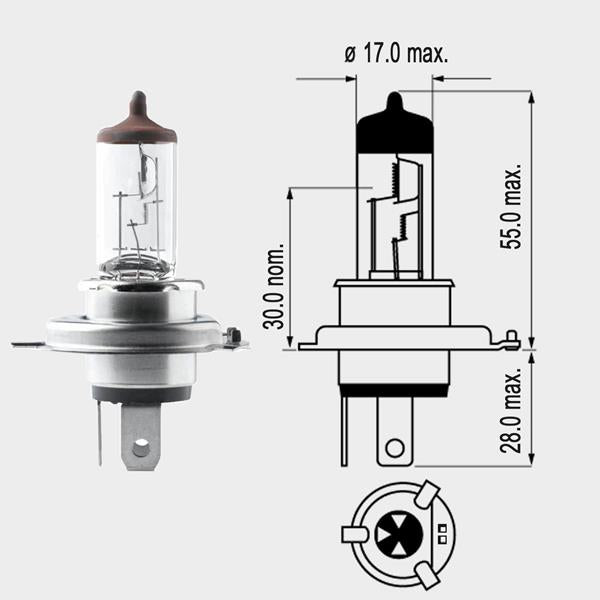 Halogenlampe HS1 12V 35/35W PX43T