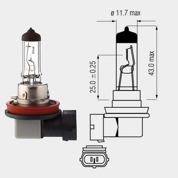 Halogenlampe 12V 35W H8