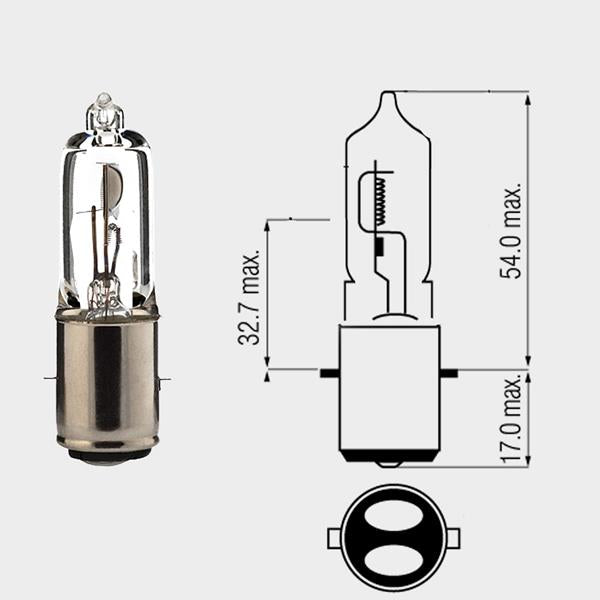 Halogenlampe 6V 35/35W BA20D