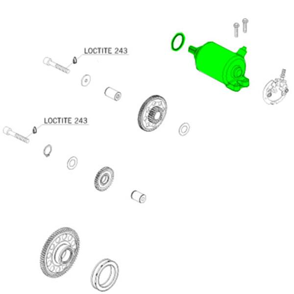 E-Starter KTM EXC-R 450 `03-11 passend für Beta, Husaberg und KTM