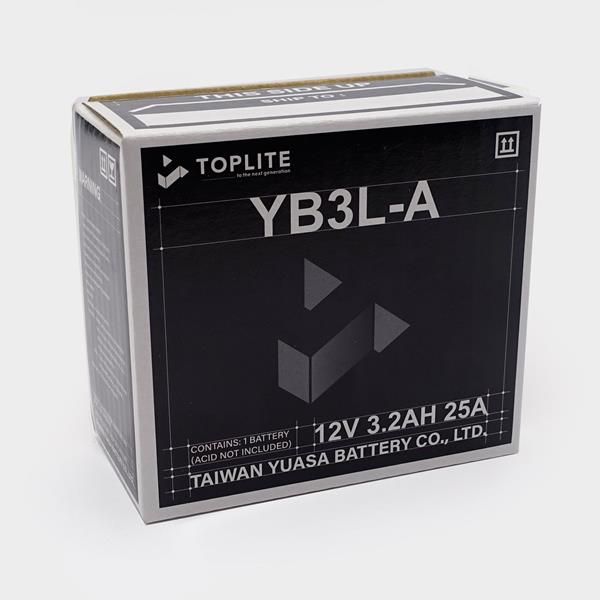 Toplite Motorradbatterie YB3L-A 12V 3Ah