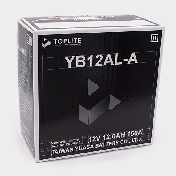 Toplite Motorradbatterie YB12AL-A 12V 12Ah