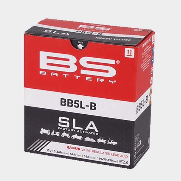 BS Battery Motorradbatterie BB5L-B 12V 5Ah