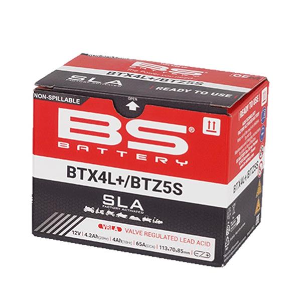 BS Battery Motorradbatterie BTX4L 12V 4Ah