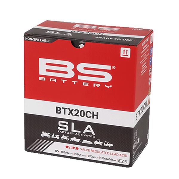 BS Battery Motorradbatterie BTX20CH 12V 18Ah