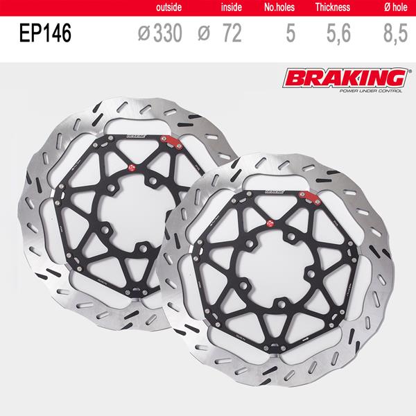 Braking Bremsscheibenset EP146L/R passend für Ducati