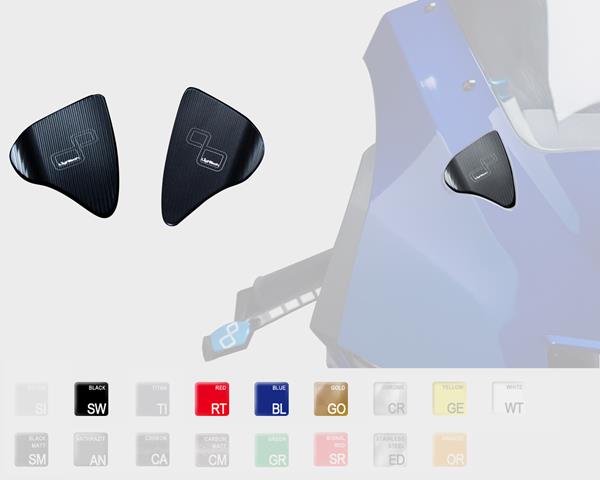 LighTech Spiegelabdeckungset schwarz passend für Yamaha