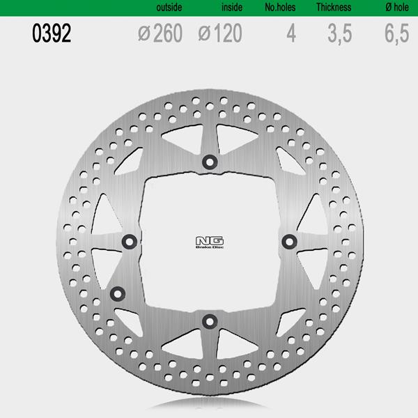 Bremsscheibe NG392 passend für Beta und Husqvarna