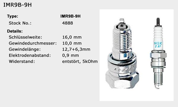 NGK Zündkerze IMR9B-9H Iridium passend für Honda