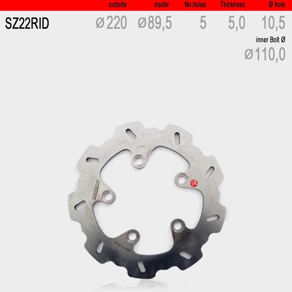 Bremsscheibe hinten WAVE fix SZ22RID passend für Suzuki