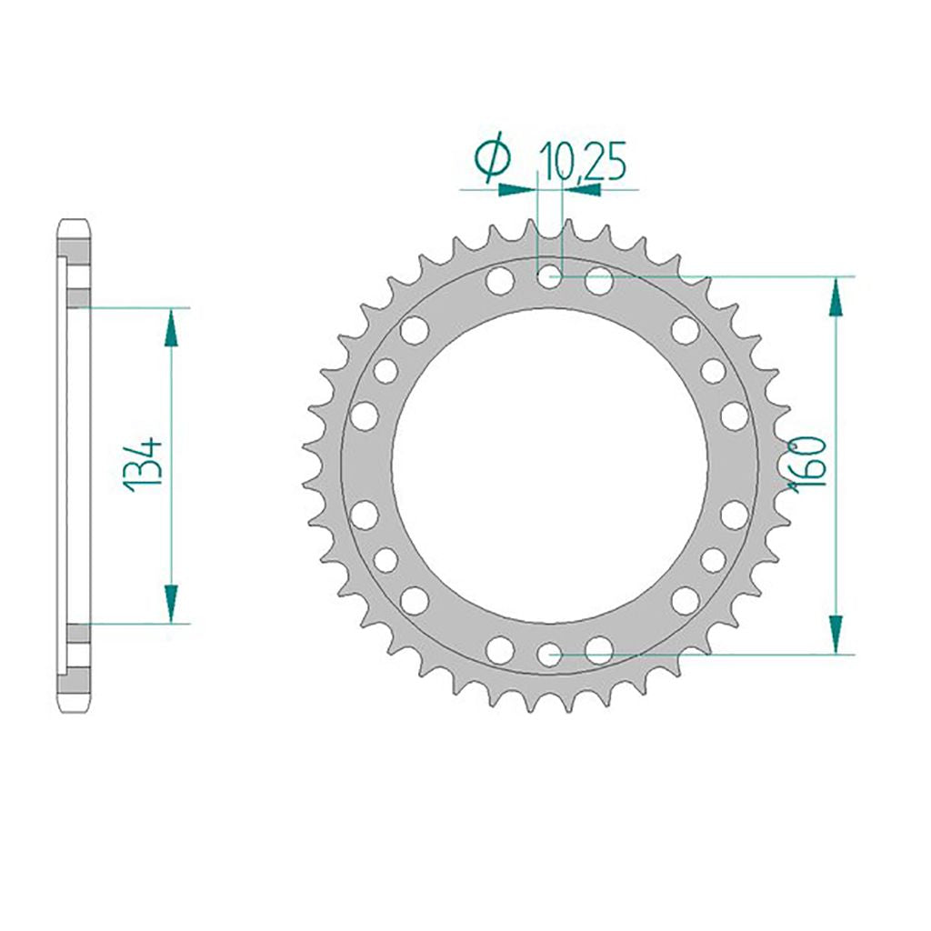 AFAM Kettenrad ALU #520 46 Zähne