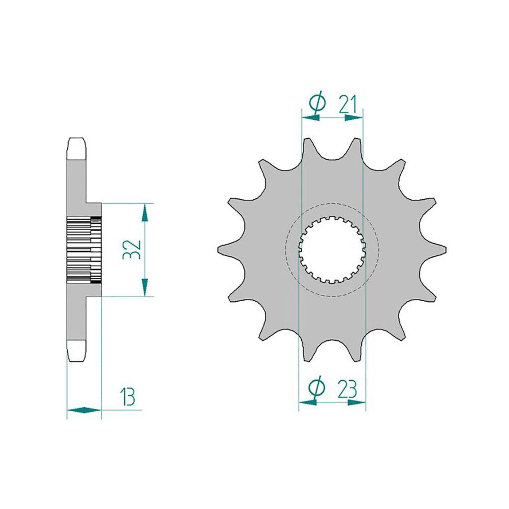 DID Kettensatz für Yamaha XG 250 Tricker 05-06 428 NZ Kettenkit