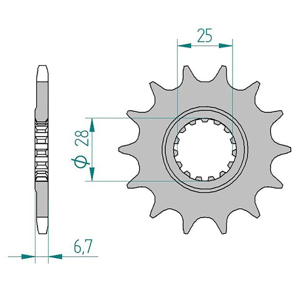 AFAM Kettensatz für Yamaha YFZ 450 R 09-11 520 MR2G Kettenkit