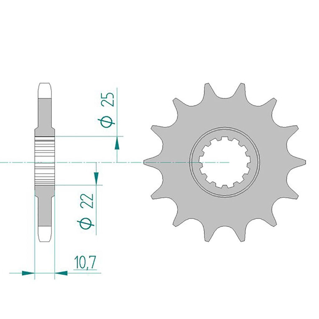 AFAM Kettensatz für Yamaha TRX 850 96-00 525 XSR2G Kettenkit
