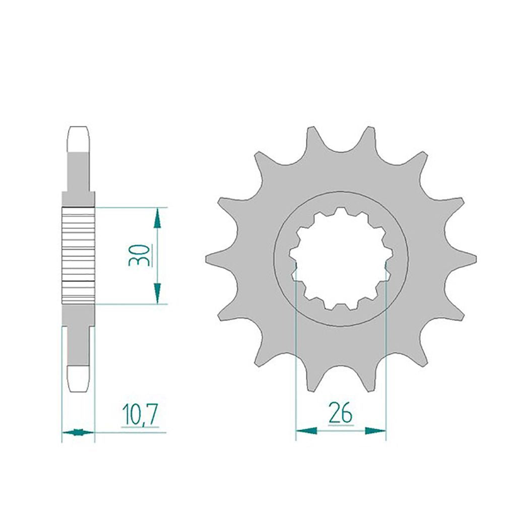 AFAM Kettensatz für Yamaha MT-07 ABS 18-20 525 XSR2G Kettenkit
