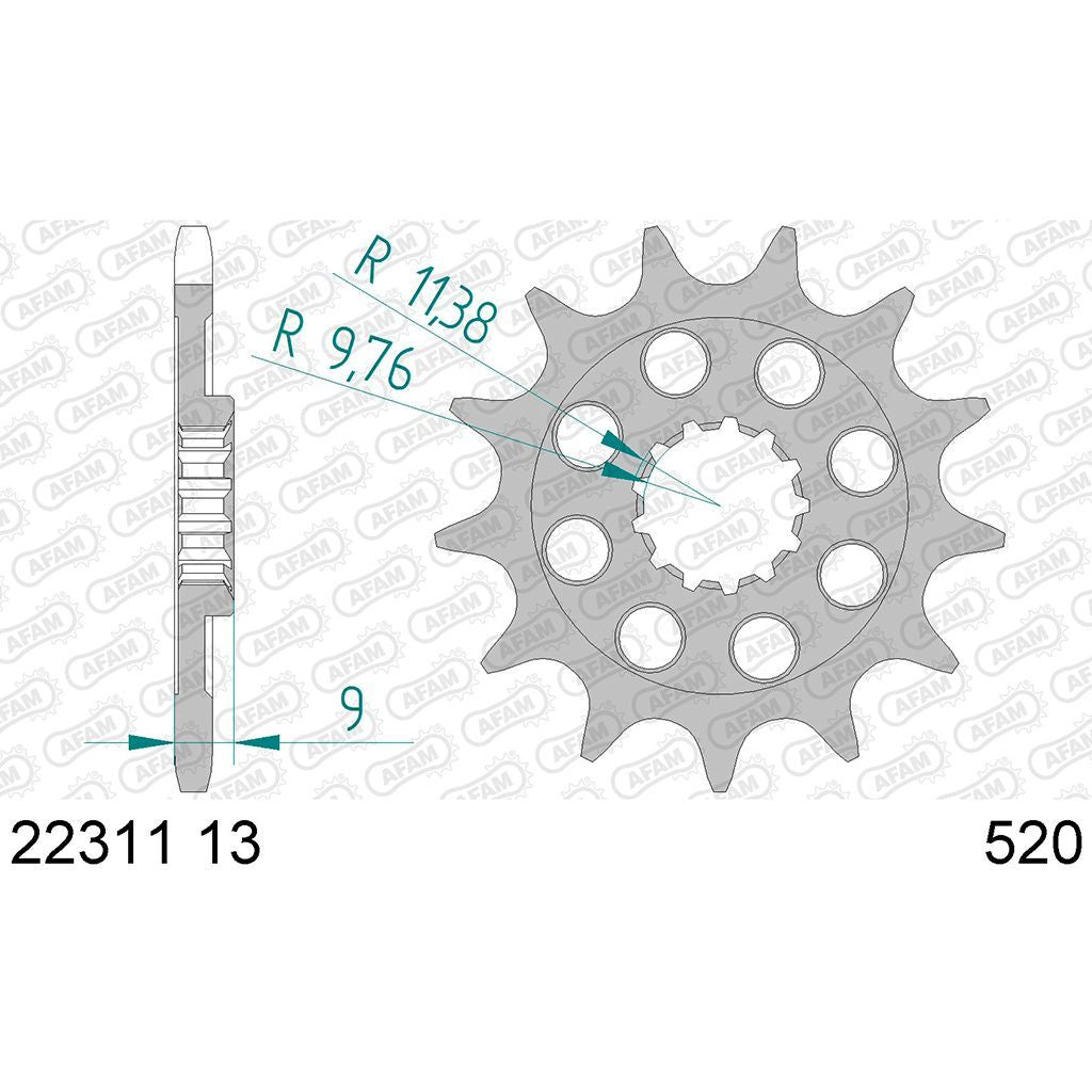 AFAM Ritzel #520 Sport f. RM-Z250 13 13 Zähne