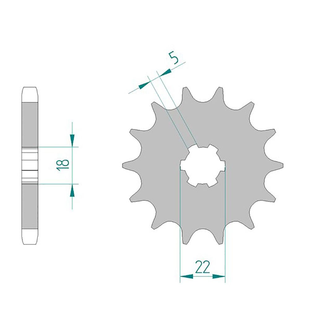 AFAM Kettensatz für Suzuki GT 500 76-79 530 XHR2G Kettenkit