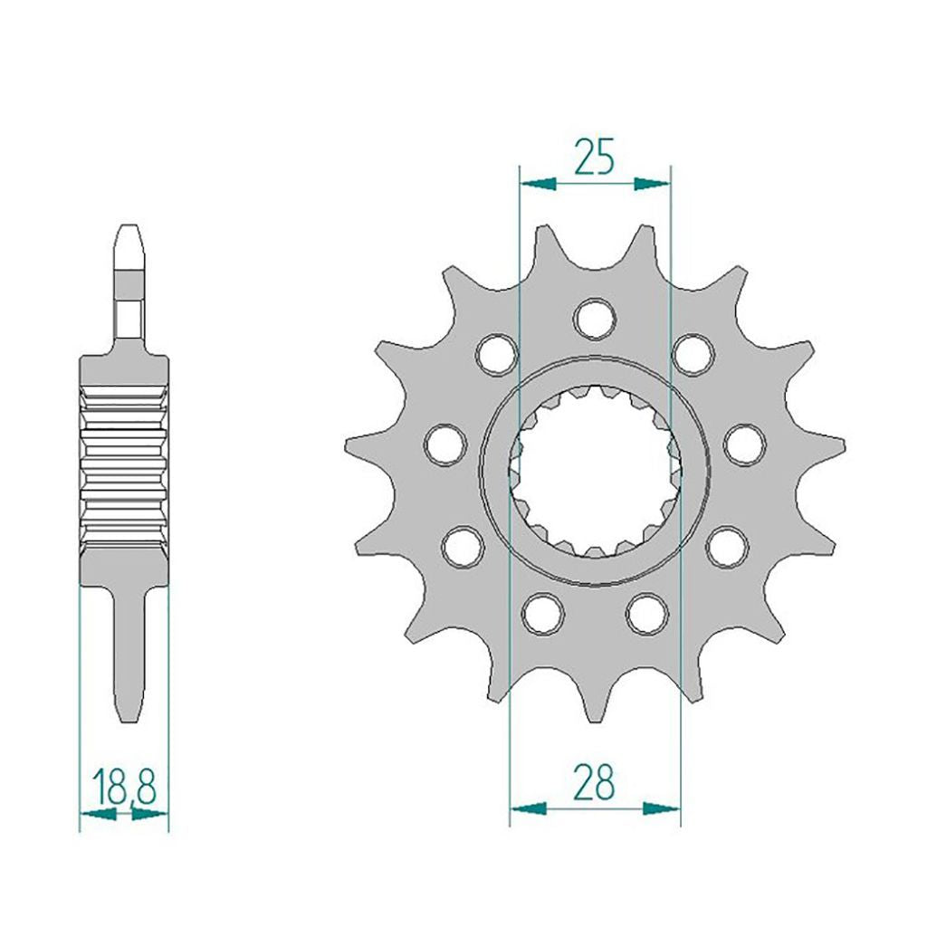 DID Kettensatz für Aprilia RSV4 1100 Factory ABS 19-21 525 ZVM-X2 Kettenkit