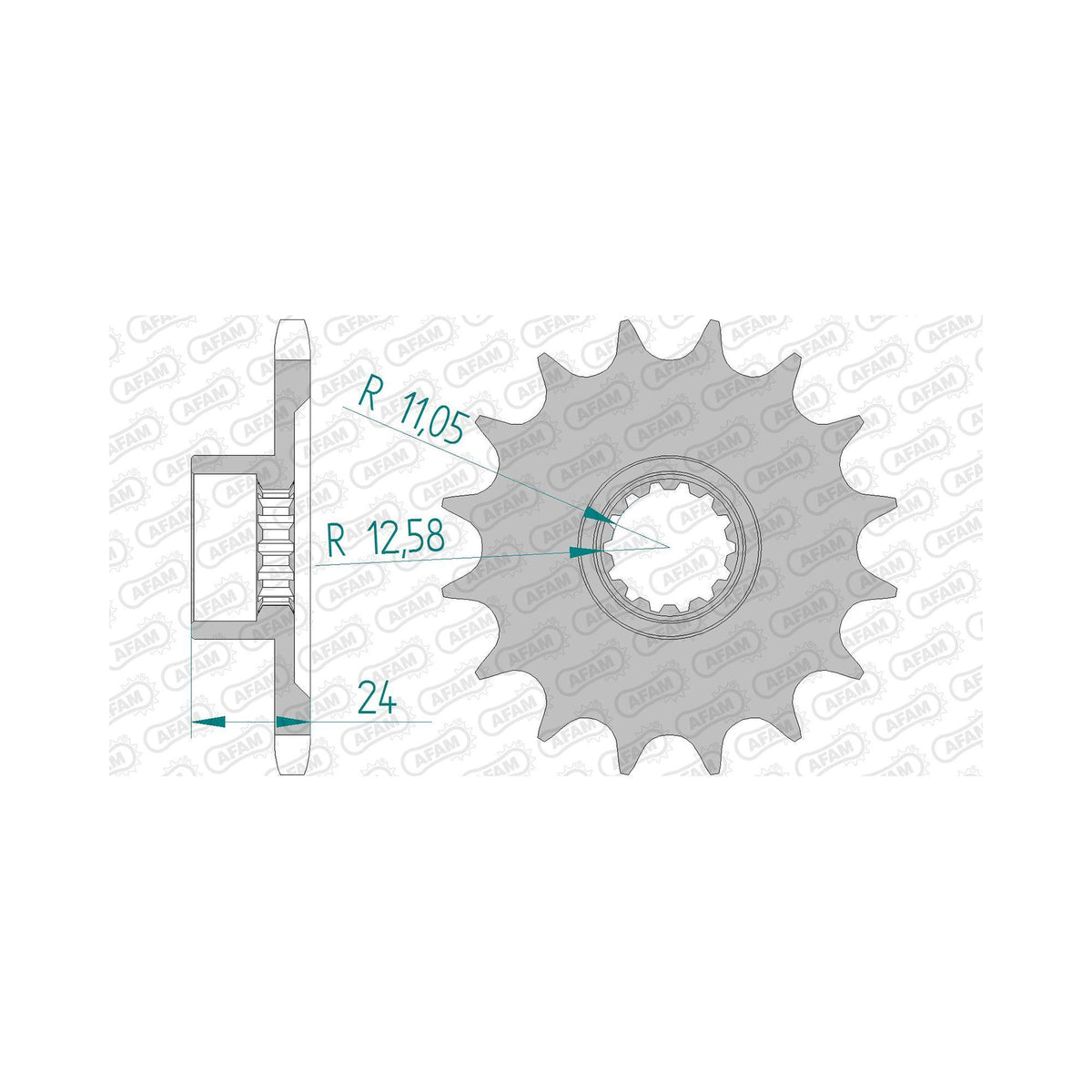 DID Kettensatz für MV Agusta Turismo Veloce RC SCS 800 ABS 2020 525 ZVM-X2 Kettenkit