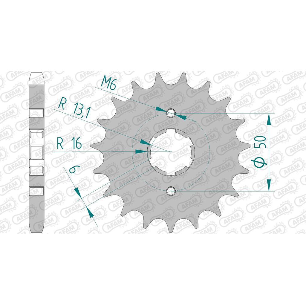 AFAM Kettensatz für Laverda SF 750 74-77 530 XSR2G Kettenkit