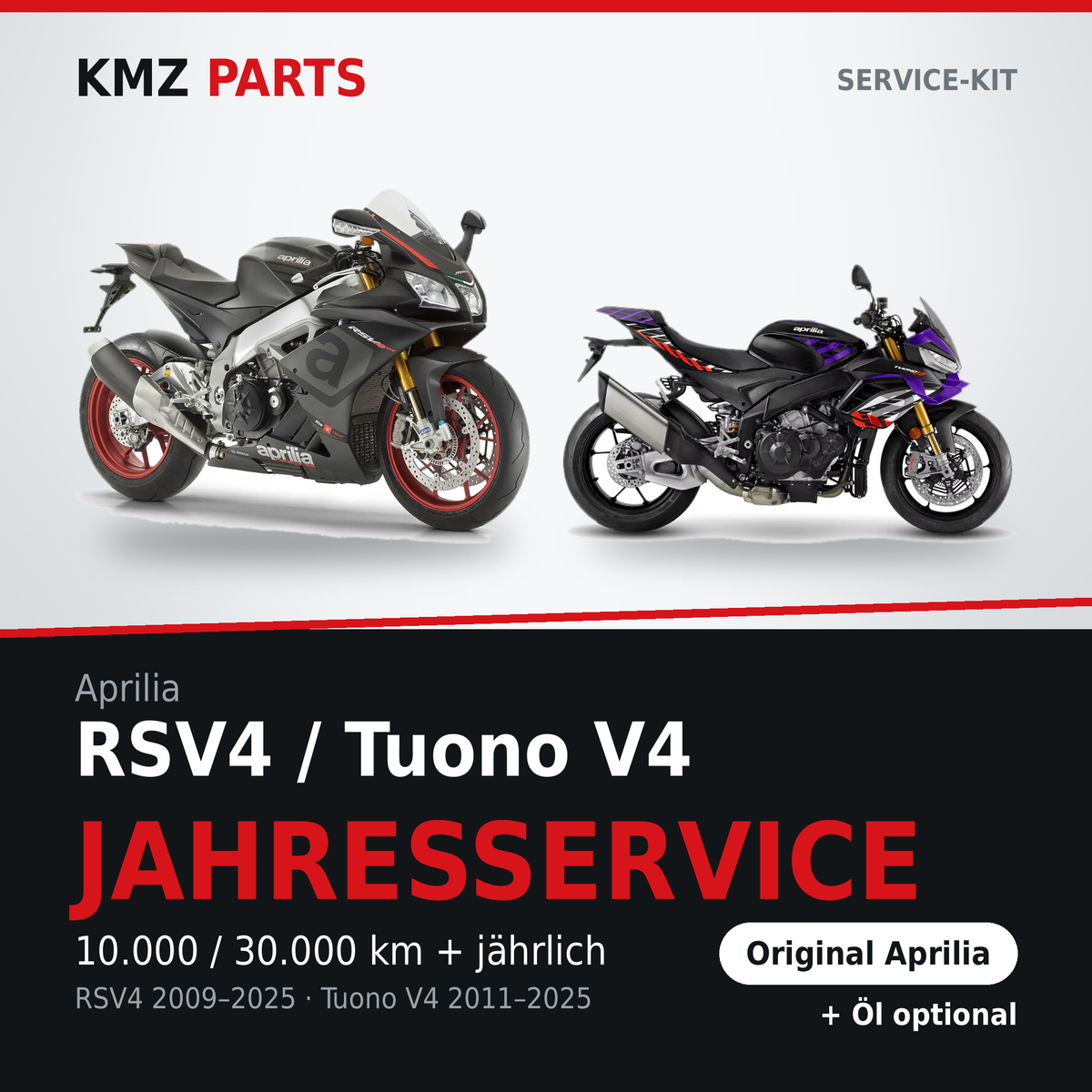 Aprilia RSV4 / Tuono V4 Service-Kit Jahresservice