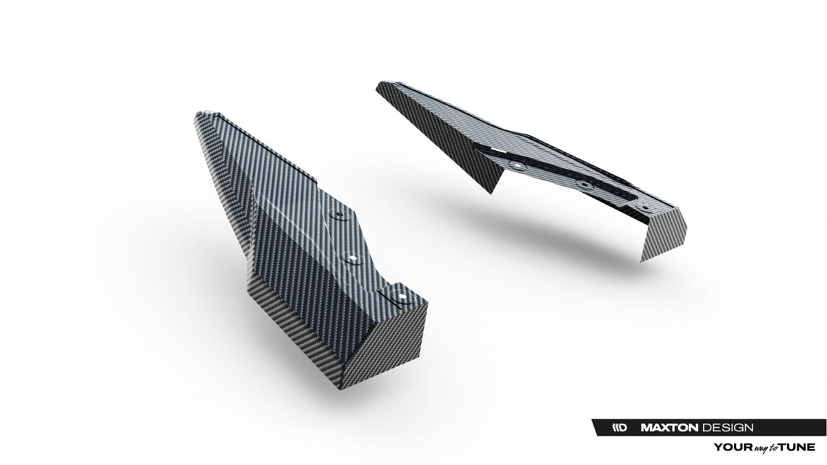 Carbon Diffusor Flaps passend für Audi Q8 S-Line Mk1 FL