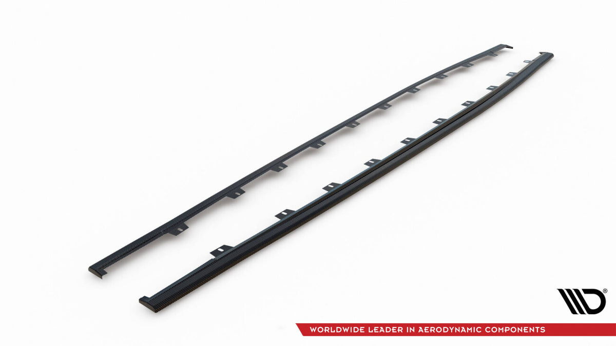 Carbon Seitenschweller Ansatz (Paar) passend für Audi RS3 Limousine / Sportback 8Y