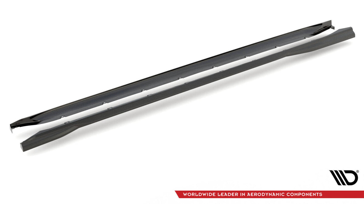 Carbon Seitenschweller Ansatz (Paar) passend für BMW M3 Limousine / Touring G80 / G81