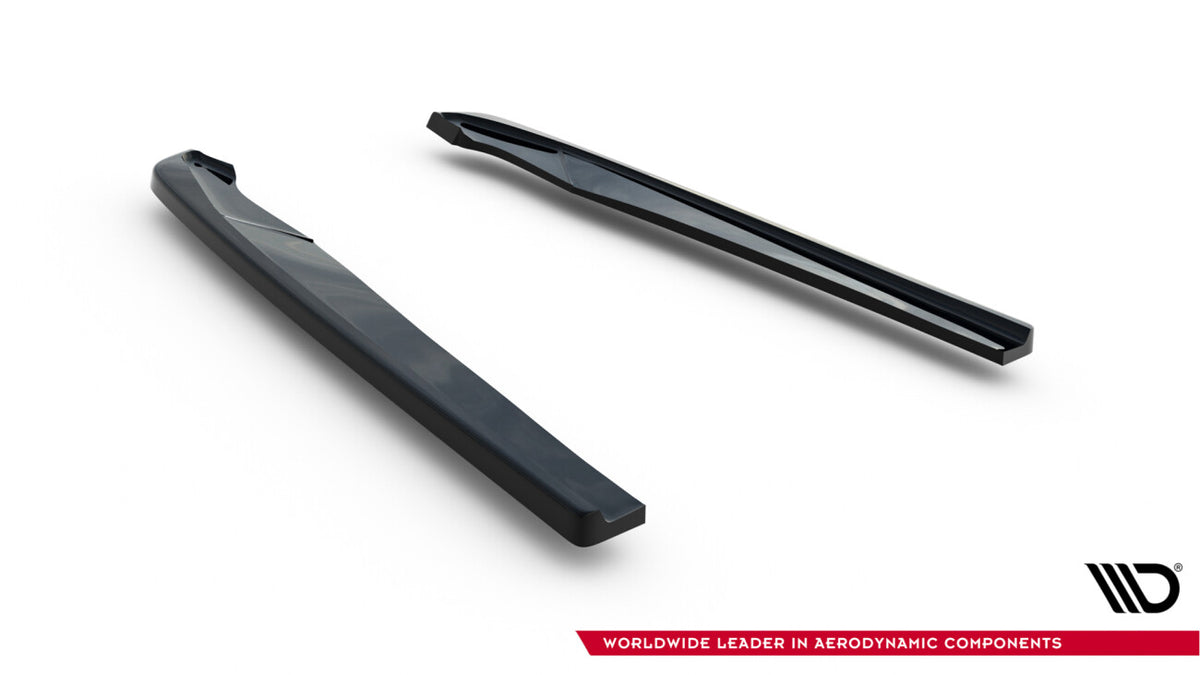 Diffusor Flaps passend für Audi A4 / A4 S-Line / S4 Limousine / Avant B9 schwarz Hochglanz