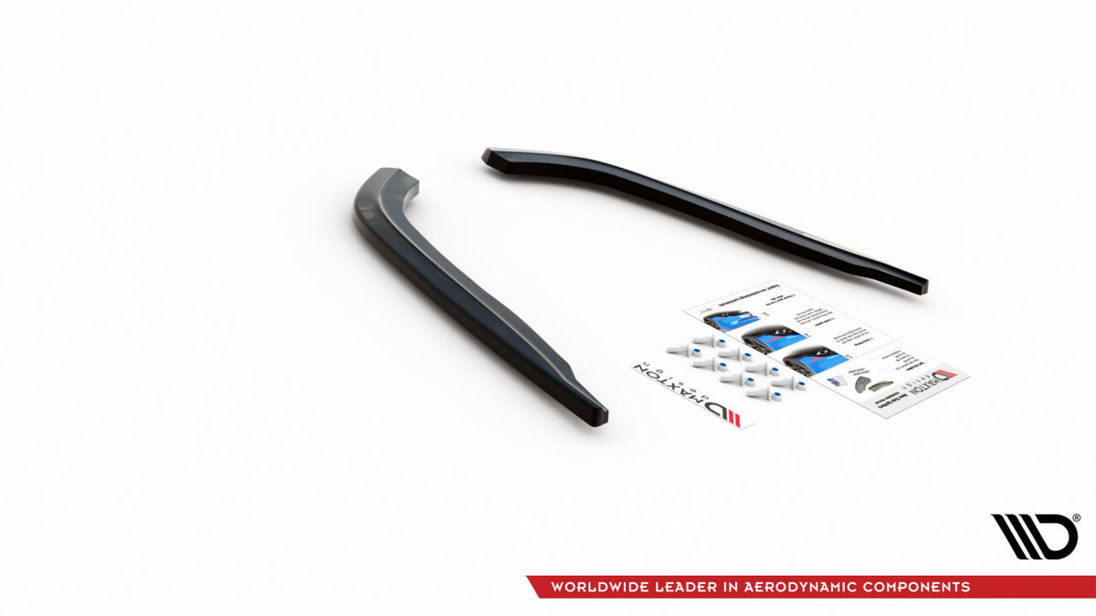 Diffusor Flaps passend für BMW 5er G30 / G31 schwarz Hochglanz