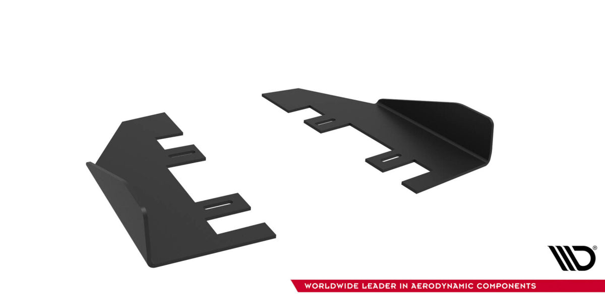 Diffusor Flaps passend für Ford Mustang GT Mk6 schwarz Hochglanz