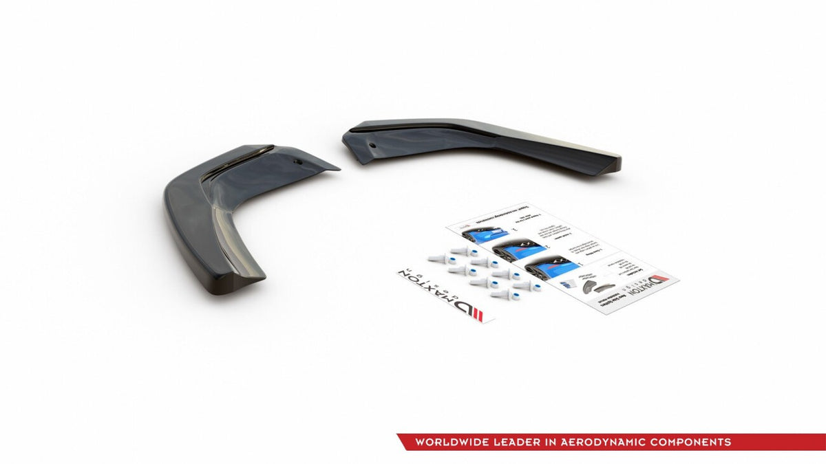 Diffusor Flaps passend für Mercedes A35 AMG Aero Hatchback W177 schwarz Hochglanz