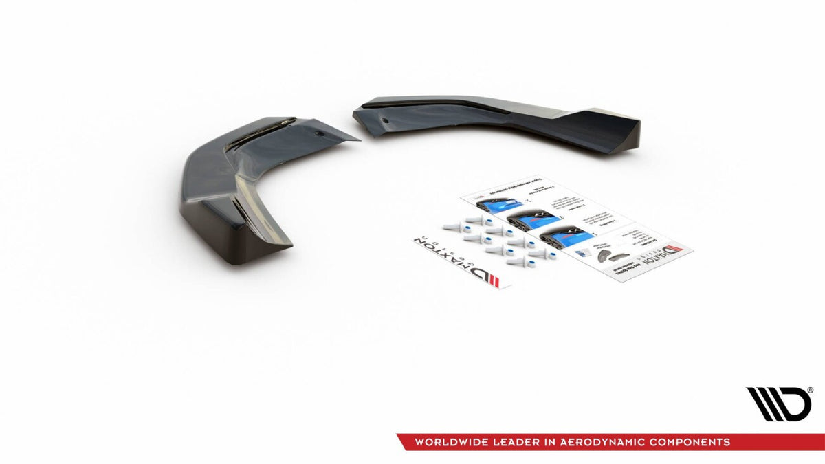 Diffusor Flaps passend für Mercedes-AMG A 45 S Aero Pack W177 schwarz Hochglanz