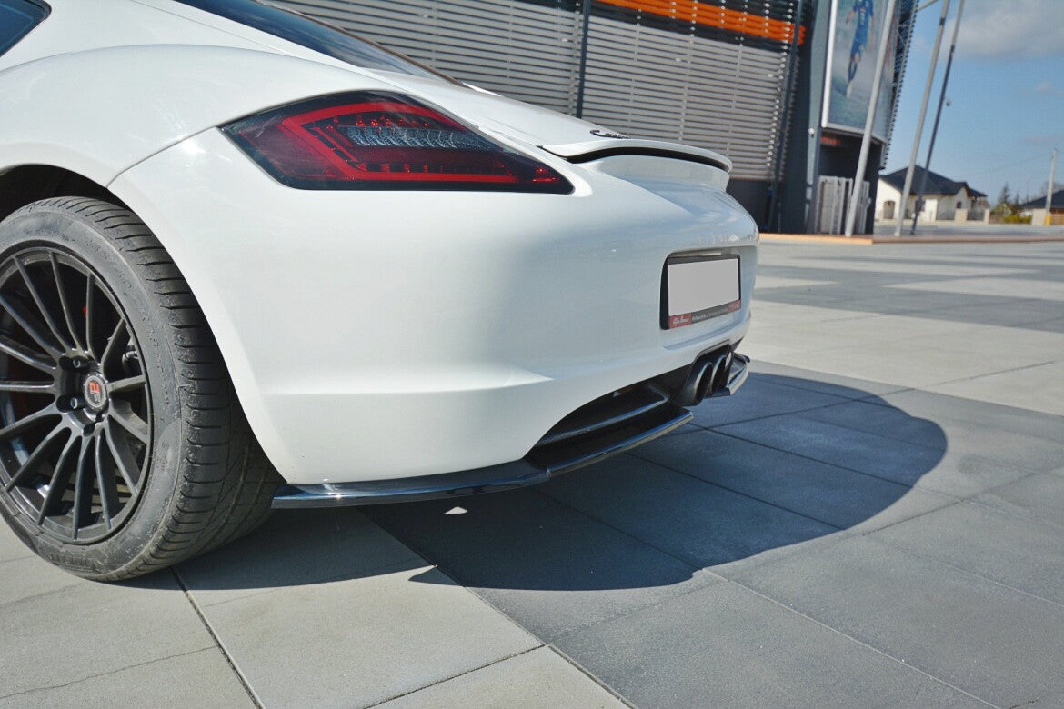 Diffusor Flaps passend für Porsche CAYMAN S 987C schwarz Hochglanz