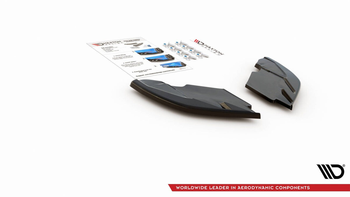 Diffusor Flaps passend für Seat Leon Mk3 FR FL schwarz Hochglanz