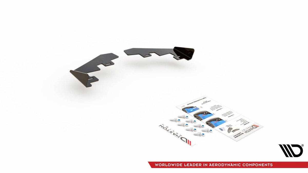 Diffusor Flaps passend für Toyota GR Yaris Mk4 schwarz Hochglanz