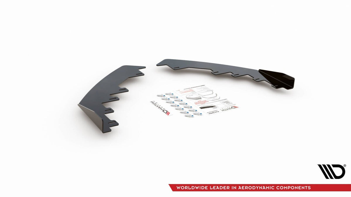 Diffusor Flaps passend für VW Arteon R-Line Limousine / Shooting Brake Mk1 schwarz Hochglanz