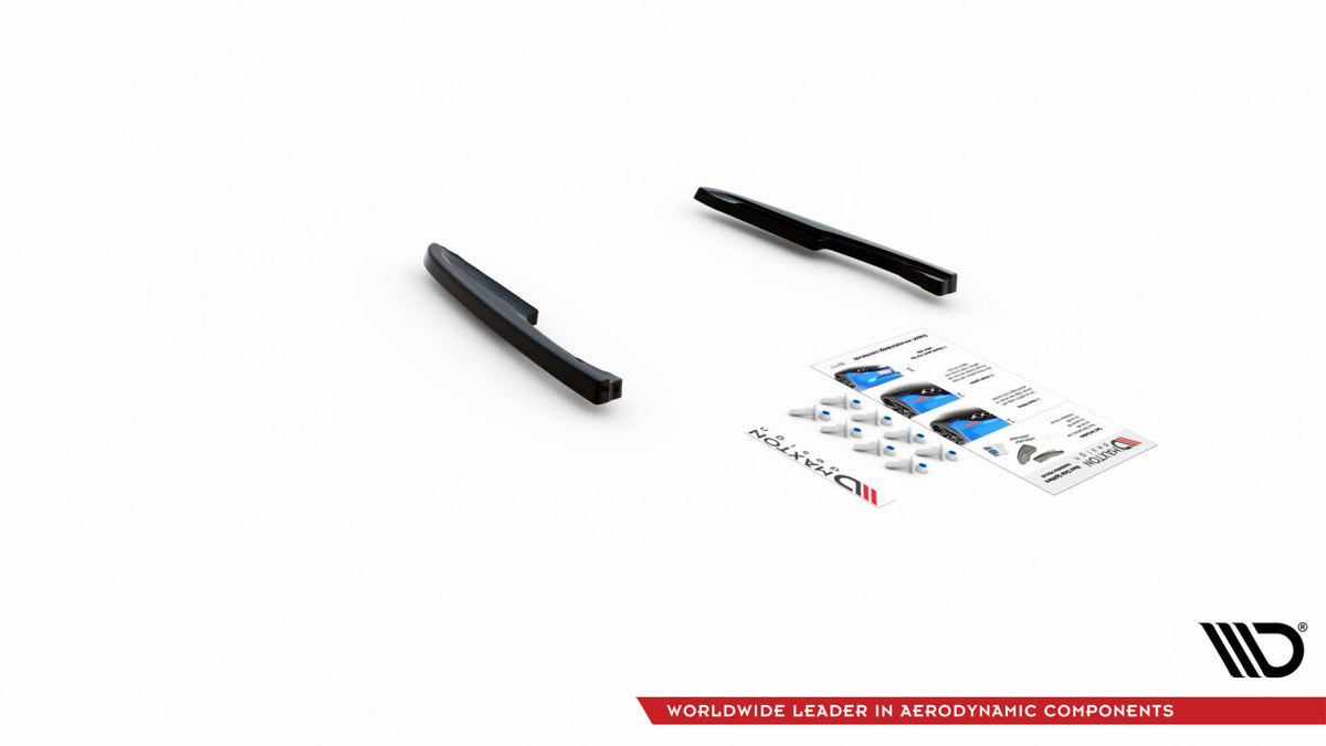 Diffusor Flaps passend für VW Touareg R-line Mk3 schwarz Hochglanz