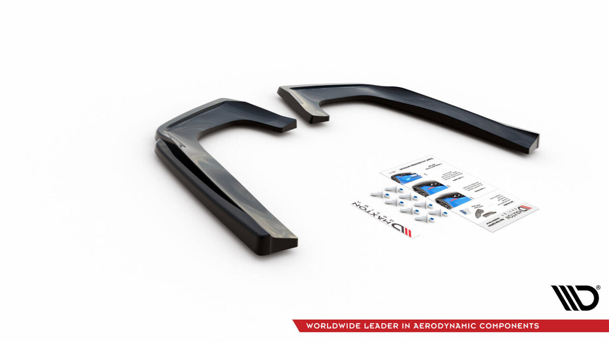 Diffusor Flaps V.1 passend für Mercedes GLE Coupe 63 AMG C292 schwarz Hochglanz