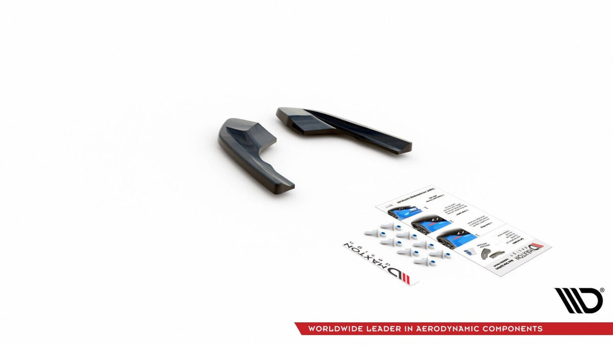 Diffusor Flaps V.1 passend für VW Golf R Hatchback Mk8 FL schwarz Hochglanz