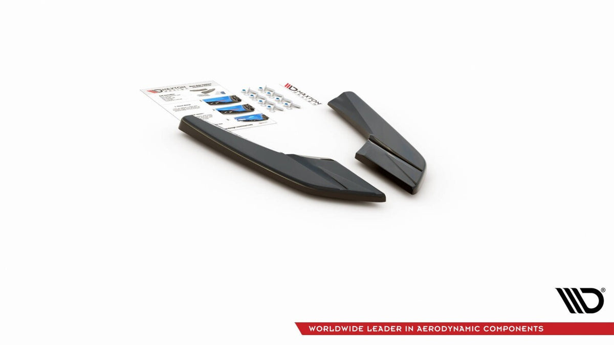 Diffusor Flaps V.2 passend für Audi S3 Limousine 8V FL schwarz Hochglanz