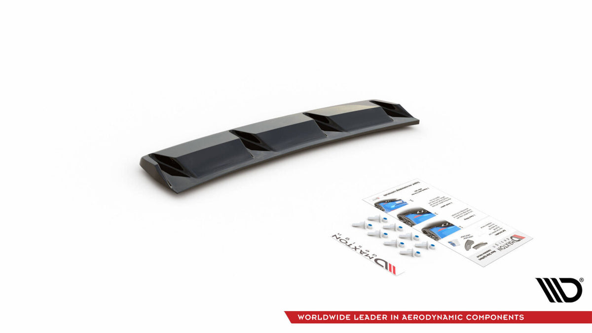 Diffusor Heckansatz passend für Audi S3 Limousine 8Y schwarz Hochglanz