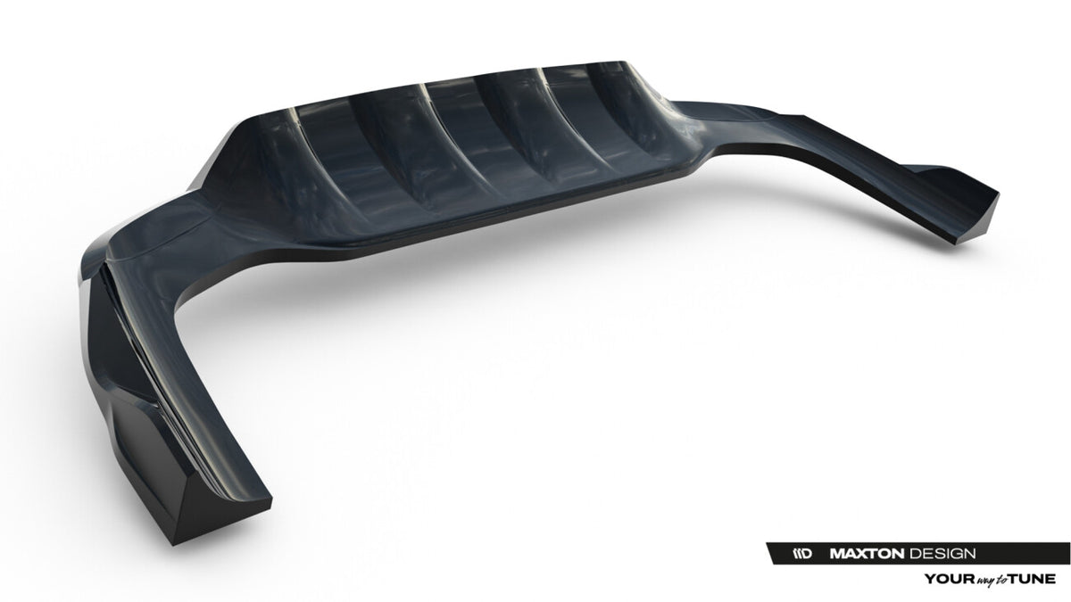 Diffusor Heckansatz passend für Mercedes GLC Coupe C254 schwarz Hochglanz