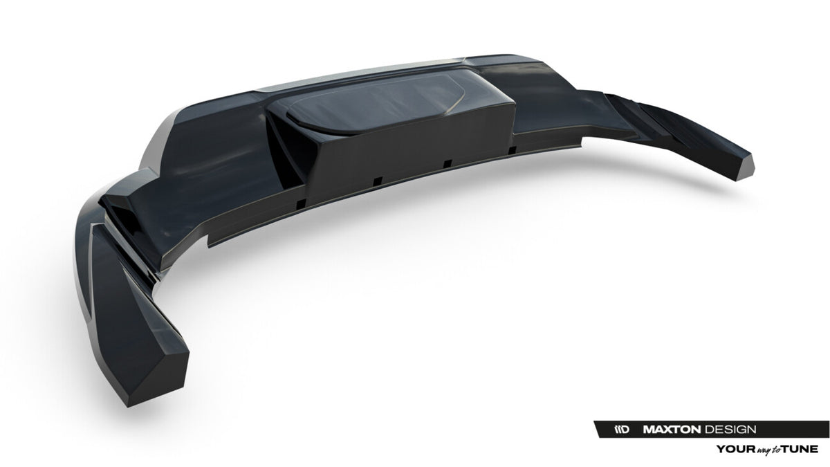 Diffusor Heckansatz passend für Porsche Macan EV Mk1 schwarz Hochglanz